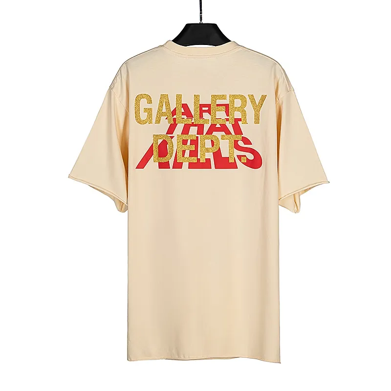 GALLERY. DEPT new short-sleeved T-shirt Style number: D2283 P110 Color: Apricot Black Size: S M L XL